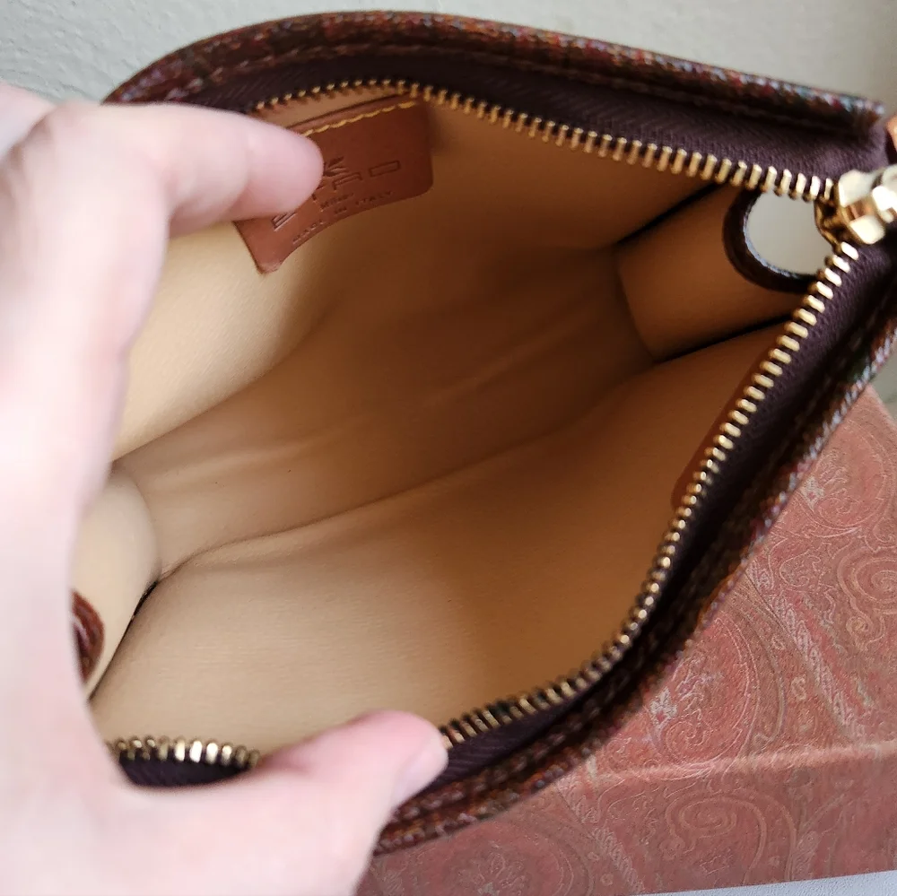 Etro Milano Paisley Zip Clutch